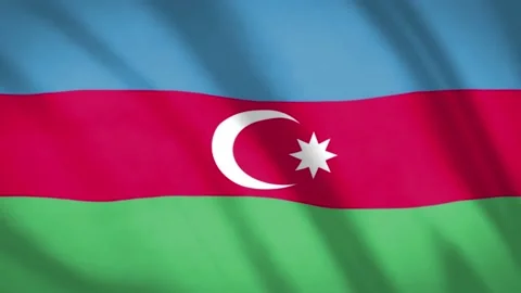 Azerbaijan Flag Stock Footage 188093522
