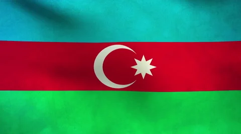 Azerbaijan flag, grunge Stock Footage 46349612
