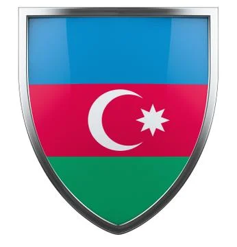 Azerbaijan flag Stock Illustration