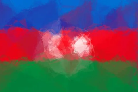 Azerbaijan flag Stock Illustration