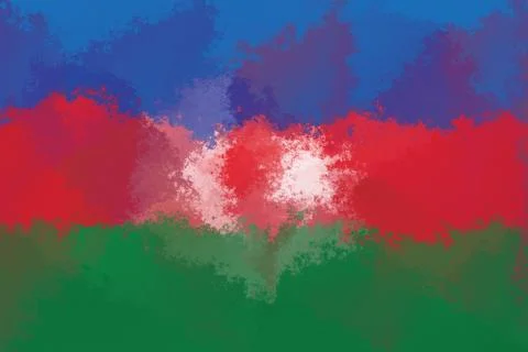 Azerbaijan flag Stock Illustration