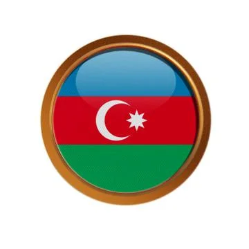 Azerbaijan flag Stock Illustration
