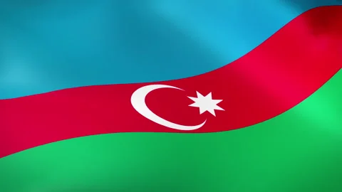 Azerbaijan Flag - Pack 2 Stock Footage 343841633