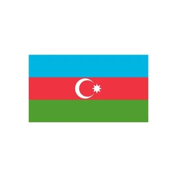 Azerbaijan flag vector Stock Illustration