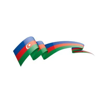 Azerbaijan flag, vector illustration on a white background Stock Illustration