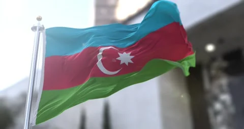 Azerbaijan-flag-waving-seamless-loop-4k-60fps Stock Footage 331244102
