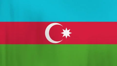 Azerbaijan Flag Wind Waving Stock Footage 336080671