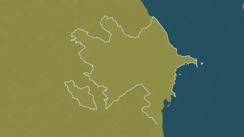 Azerbaijan map - drive. Border. Pattern. Stock Footage 147454213
