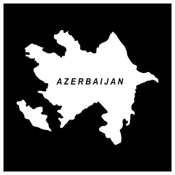 Azerbaijan map icon design Stock Illustration