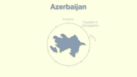 Azerbaijan MAP revealingmotion graphics data elements Stock Footage 339867290