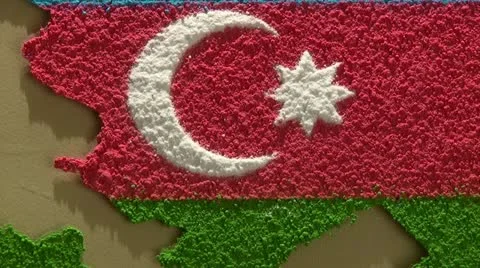 Azerbaijan map - zoom 動画素材 11929698