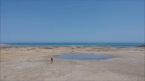 Azerbaijan Mud Volcanoes 2 Stock Footage 97950607