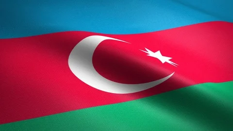 Azerbaijan seamless loop video. Seamless loop with highly detailed fabric Stock-Footage 118709262