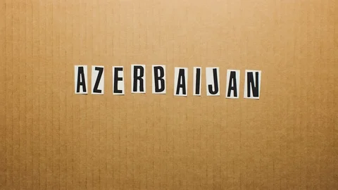 Azerbaijan title stopmotion opener Stock Footage 102450204