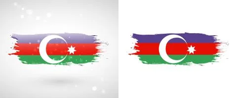Azerbaijani flag Stock Illustration
