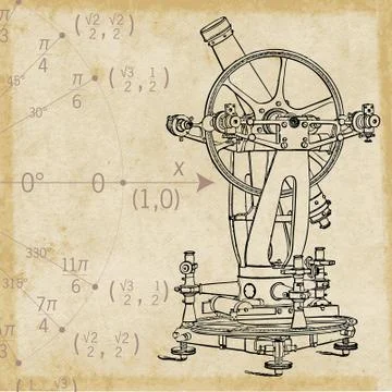Azimuth Stock Illustration