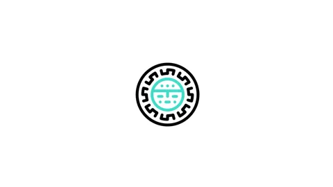 Aztec Animated Icon Video stock 320231585