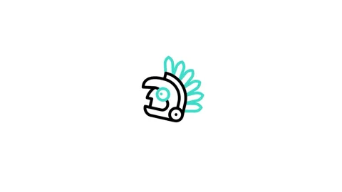 Aztec Animated Icon Video stock 320231589