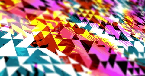 Aztec background with wild triangles. Seamless loop. Closeup video. DOF. Stock Footage 125898164