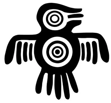 Aztec Bird Stock Illustration