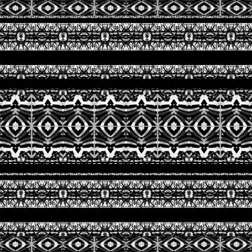 Aztec Boho Stripe Seamless Pattern Stock Illustration