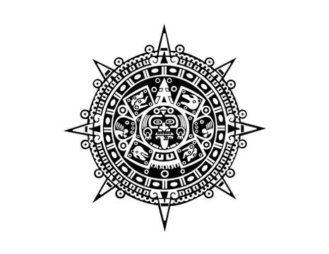 Aztec Calendar Stock Illustration