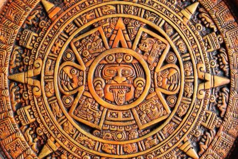 Aztec calendar 스톡 사진