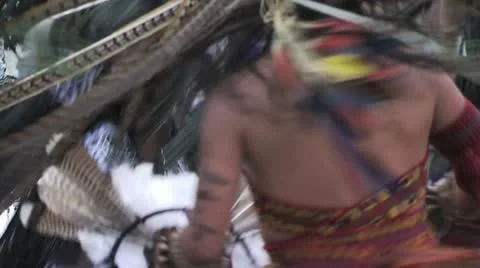 Aztec dancers performing ritual Video stock 19119186