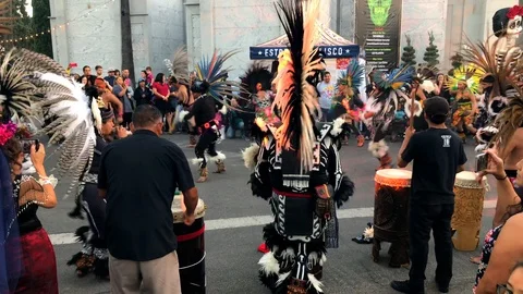 Aztec Dancers1 Stock Footage 97968151