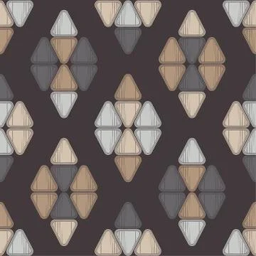 Aztec elements. Mosaic with geometric shapes. Stock Illustration