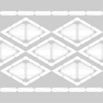 Aztec elements. Mosaic with geometric shapes. Stock Illustration