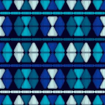 Aztec elements. Mosaic with geometric shapes. Stock Illustration