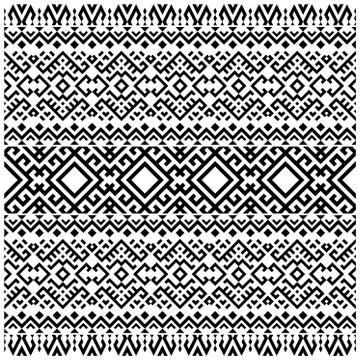 Aztec ethnic design. Native Seamless pattern ethnic tile vector illustration. Stock Illustration