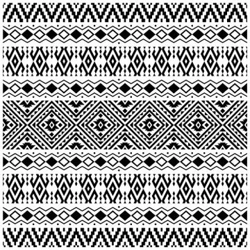 Aztec ethnic design. Native Seamless pattern ethnic tile vector illustration. Stock Illustration