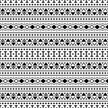 Aztec Ethnic Pattern Design Stock Illustration