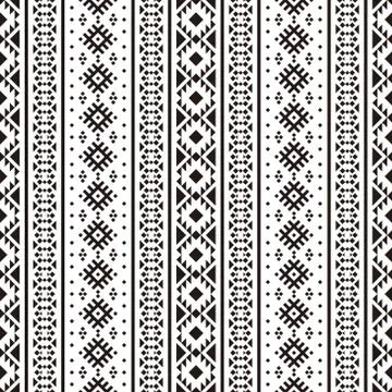 Aztec ethnic seamless pattern design Stock Illustration