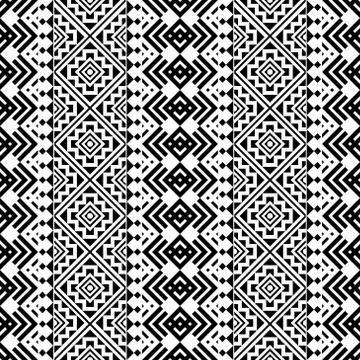 Aztec ethnic seamless pattern design Illustrazione stock