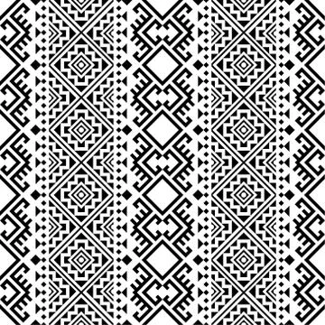 Aztec ethnic seamless pattern design Stock Illustration