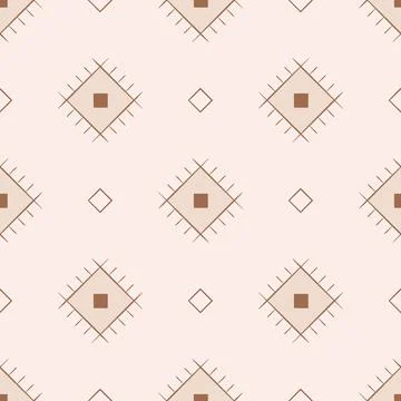 Aztec ethnic seamless pattern. Simple native American tribal illustration Stock Illustration