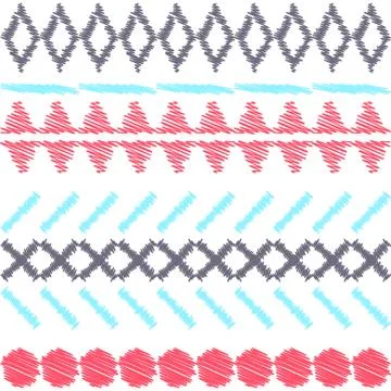 Aztec ethnic tribal seamless pattern Stock Illustration