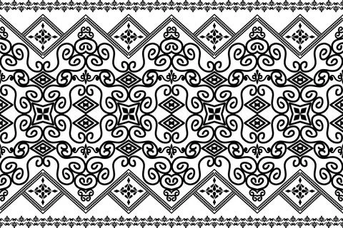 Aztec fabric pattern Stock Illustration