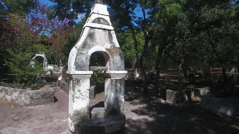 Aztec Garden Mexico Stock Footage 73544097