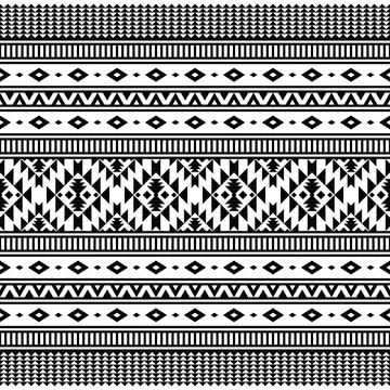 Aztec geometric seamless ethnic pattern. Stock Illustration