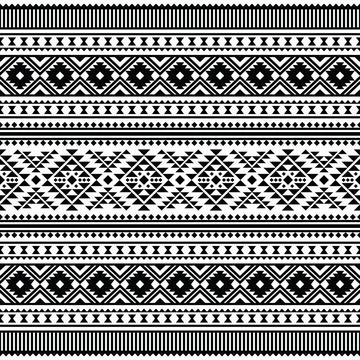 Aztec geometric seamless ethnic pattern. Illustrazione stock