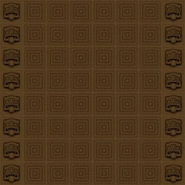 Aztec mythology backgrounds Stock Illustration
