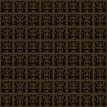 Aztec mythology backgrounds Stock Illustration