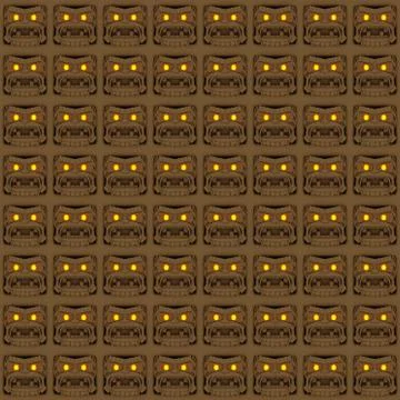 Aztec mythology backgrounds Stock Illustration