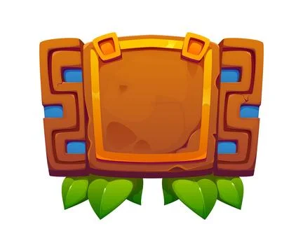 Aztec or Inca Maya Mexican game frame board asset Stock Illustration