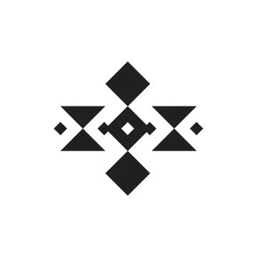 Aztec pattern design Stock Illustration