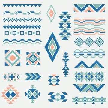 Aztec Pattern Design Illustrazione stock